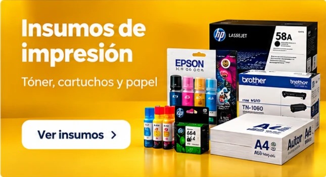 Insumos de impresión: tóner, cartuchos y papel